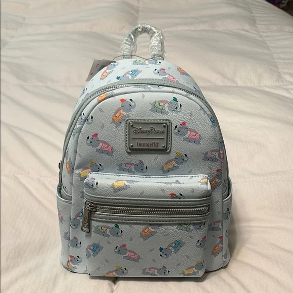 Disney Parks Excl. Dumbo Flying Elephant Light Blue Loungefly Backpack NWT Loungefly | Bags | Disney Parks Loungefly Dumbo The Flying  main image 3